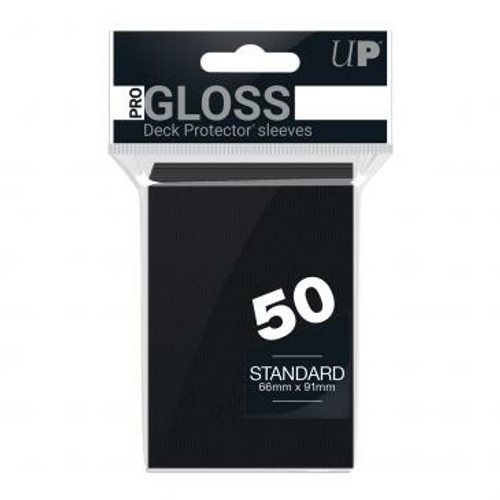 Ultra Pro - Standard Card Sleeves 50pk - Black (12 Count CDU) (ULTRA PRO)